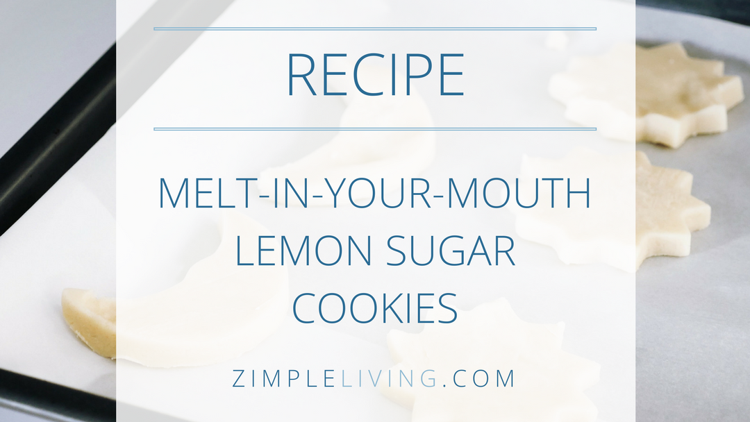 Lemon Essential Oil Sugar Cookies - Zimple Living